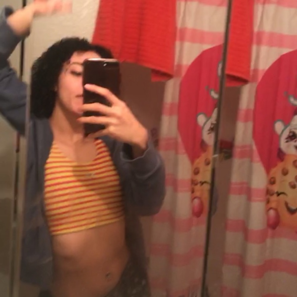 Dusty blue grey zip up hoodie 🤖